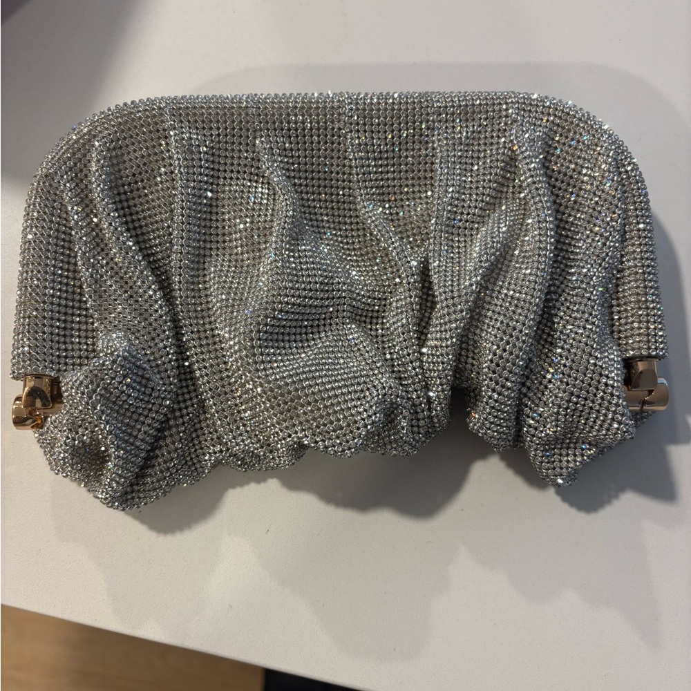 Elegant Silver Clutch Bag
